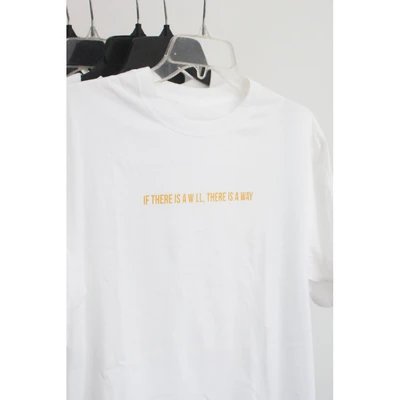 Áo thun tay ngắn unisex Chodole cho cả nam và nữ, chất liệu vải cotton in chữ If there is a will, there is a way