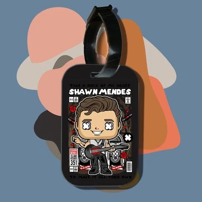 Thẻ hành lý cho túi xách balo du lịch in hình pop culture cartoon series - Shawn Mendes (nhiều màu)