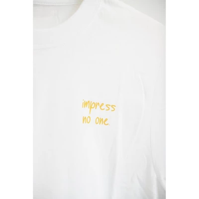 Áo thun cotton 100% in chữ Impress no one