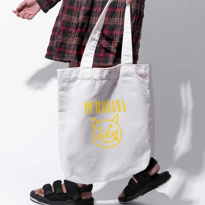 Túi vải tote bag của Chodole chất liệu túi canvas vải bố đẹp in hình độc đáo thú cưng Cat Lovers - Purrvana