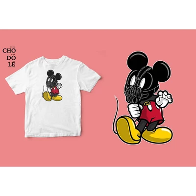 Áo thun tay ngắn unisex Chodole cho cả nam và nữ, chất liệu vải cotton in hình Super Heroes Series - Mickey Bane
