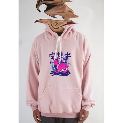 Áo hoodie unisex chodole chất liệu hoodie nỉ, đẹp form rộng cho cả nam và nữ in hình độc đáo Rabbit