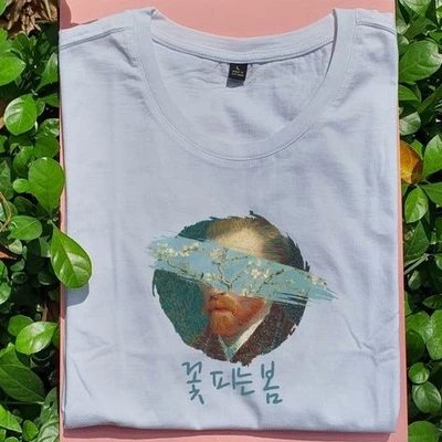 Áo thun tay ngắn unisex Chodole cho cả nam và nữ, vải cotton in hình Van Gogh - Still Live (nhiều màu)