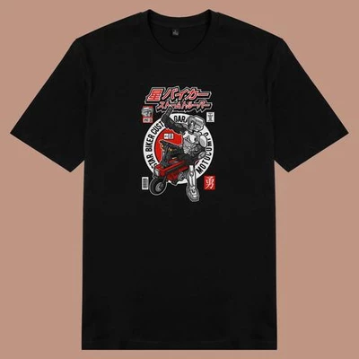 Áo thun ngắn tay unisex Chodole cho cả nam và nữ, chất liệu vải cotton in hình motocompo