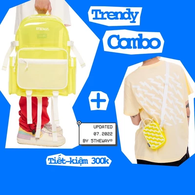 5THEWAY SUMMER COMBO - PLASTIC aka Bộ Balo và Túi vàng