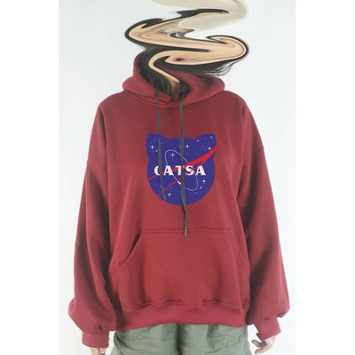 Áo khoác hoodie unisex cotton hình Cat Lover Series - Catsa (nhiều màu)