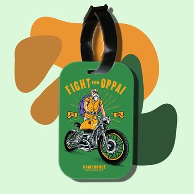 Thẻ hành lý cho túi xách balo du lịch in hình Thần Rùa Kame biker (nhiều màu)
