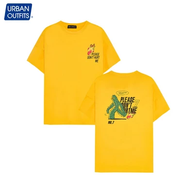 Áo Thun Nữ Tay Lỡ Form Rộng URBAN OUTFITS Cổ Tròn Unisex Big Size 90kg Xương Rồng 100% Cotton Cao Cấp URBAN OUTFIT ATO06