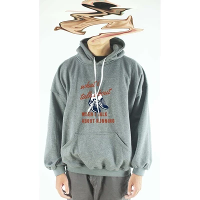Áo khoác hoodie unisex cotton hình What I talk about, when I talk about running (nhiều màu)