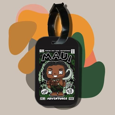 Thẻ hành lý cho túi xách balo du lịch in hình pop culture cartoon series - maui (nhiều màu)