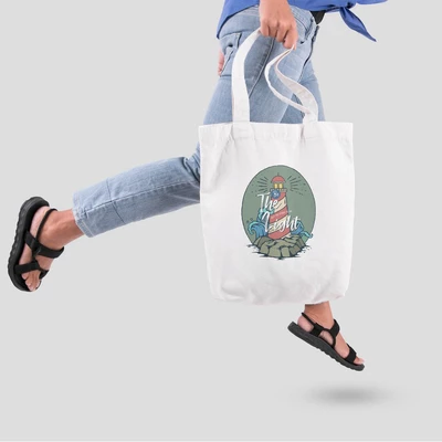 Túi vải tote bag của Chodole chất liệu túi canvas vải bố đẹp in hình độc đáo Be The Light Helps The Others To See