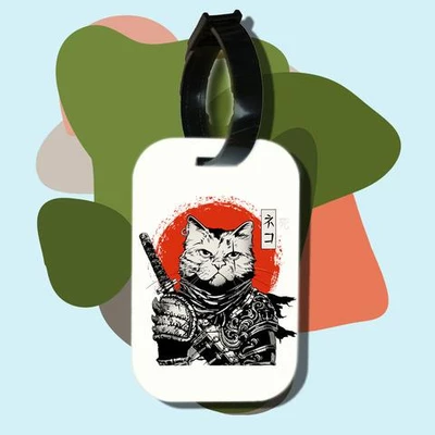 Thẻ hành lý cho túi xách balo du lịch in hình Cat Lover series catana of death (nhiều màu)
