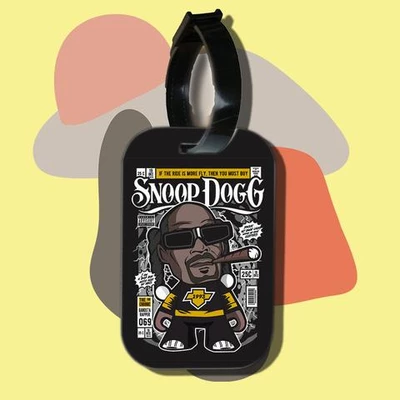 Thẻ hành lý cho túi xách balo du lịch in hình pop culture cartoon series - Hip Hop Legends Snoop dogg (nhiều màu)