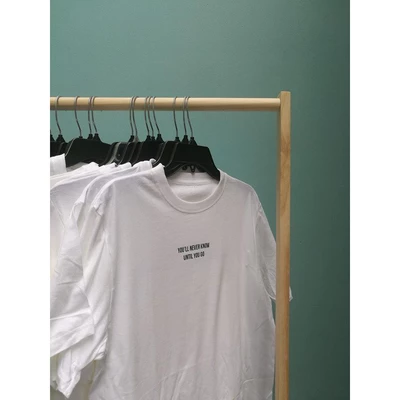 Áo thun cotton 100% in chữ You never know until you go