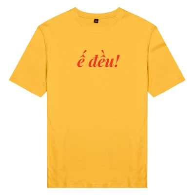 Áo thun tay ngắn unisex Chodole cho cả nam và nữ, chất liệu vải cotton in hình Ế đều