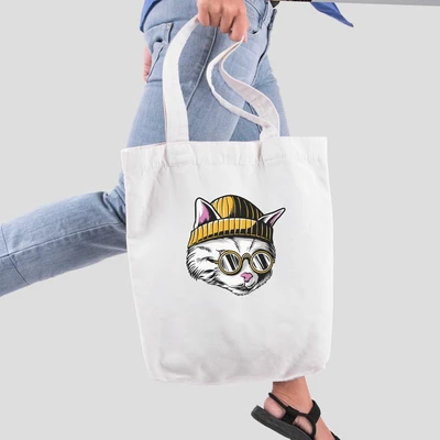Túi vải tote bag của Chodole chất liệu túi canvas vải bố đẹp in hình độc đáo thú cưng Cat Lovers - Leon Cat