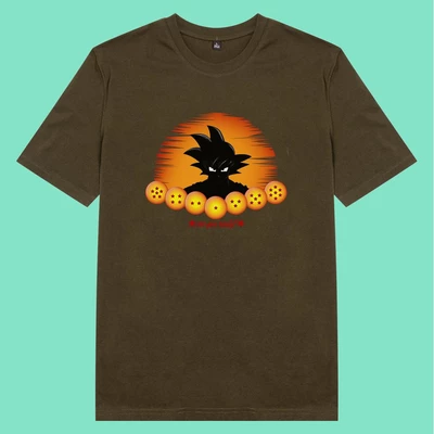 Áo thun tay ngắn unisex Chodole cho cả nam và nữ, chất liệu vải cotton in chữ Dragonball - Are you ready?
