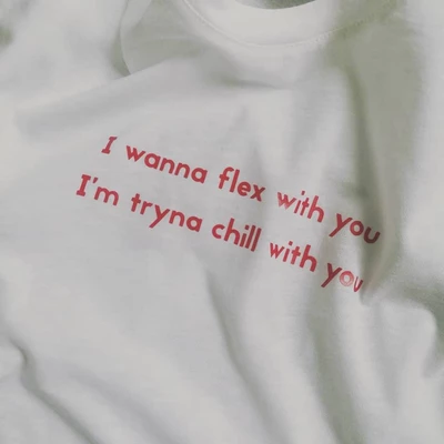 Áo thun tay ngắn unisex Chodole cho cả nam và nữ, chất liệu vải cotton in hình Chill with you.