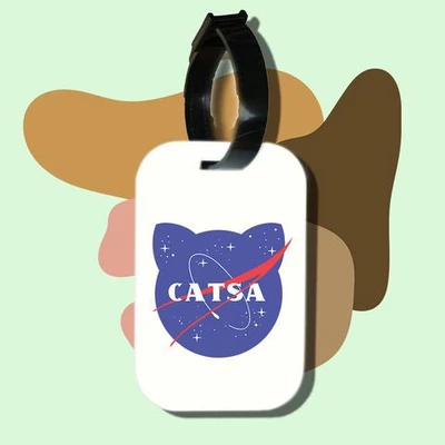 Thẻ hành lý cho túi xách balo du lịch in hình Cat Lover series Catsa (nhiều màu)