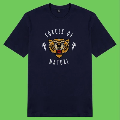 Áo thun ngắn tay unisex Chodole cho cả nam và nữ, chất liệu vải cotton in cotton in hình phim Forces of nature