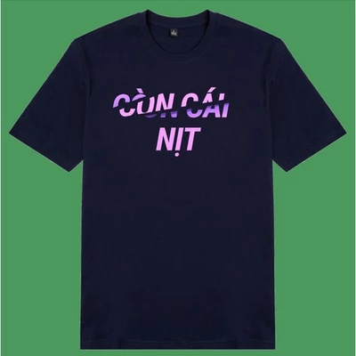 Áo thun unisex cotton in hình Còn cái nịt
