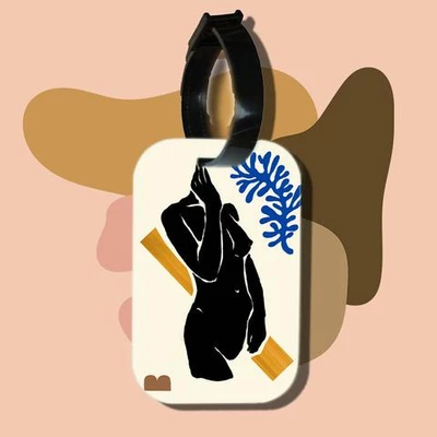 Thẻ hành lý cho túi xách balo du lịch in hình abstract body art 5 (nhiều màu)