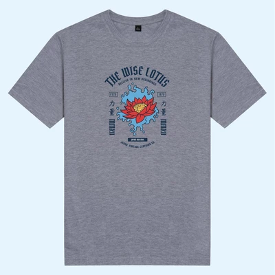 Áo thun unisex cotton in hình Japanese Art, Lotus believe in new beginning (nhiều màu)