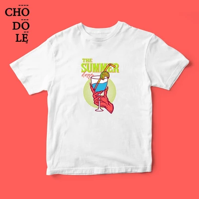 Áo thun tay ngắn unisex Chodole cho cả nam và nữ, chất liệu vải cotton in hình A DRINK FROM HELL