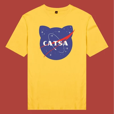 Áo thun tay ngắn unisex Chodole cho cả nam và nữ, chất liệu vải cotton in hình thú cưng Cat Lover series - Catsa