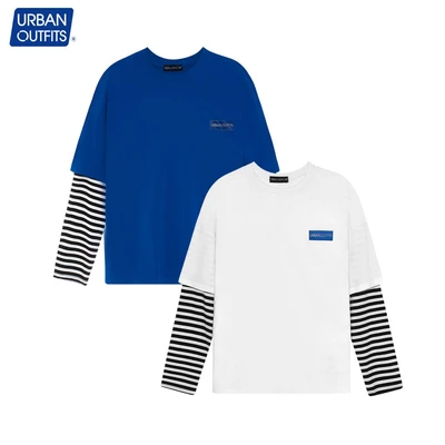 Áo Thun Tay Dài Nữ Nam Urban Outfits Dáng Unisex Shopee Form Rộng BigSize 100kg Phối Tay In Chữ UO 100% Cotton TDO07