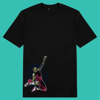 Áo thun tay ngắn unisex Chodole cho cả nam và nữ, chất liệu vải cotton in hình Zombie Slamdunk
