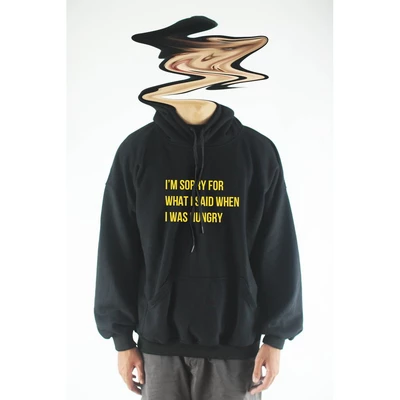 Áo hoodie unisex chodole chất liệu hoodie nỉ, đẹp form rộng cho cả nam và nữ in chữ I'm sorry for what I said