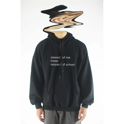 Áo hoodie unisex chodole chất liệu hoodie nỉ, đẹp form rộng cho cả nam và nữ in chữ All of me hates all of school