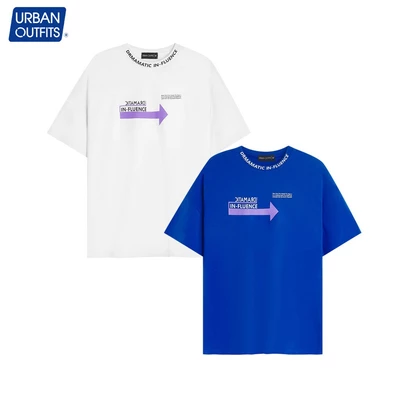 Áo Thun Nam Tay Lỡ Form Rộng URBAN OUTFITS Cổ Tròn Unisex Big Size 100kg In Chữ In Fluence 100%Cotton URBAN OUTFIT ATO16