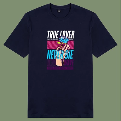 Áo thun tay ngắn unisex Chodole cho cả nam và nữ, chất liệu vải cotton in hình Love is hurt