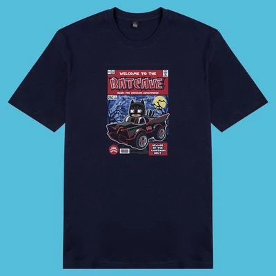 Áo thun unisex cotton áo nam áo nữ in hình pop culture cartoon series - bat cave