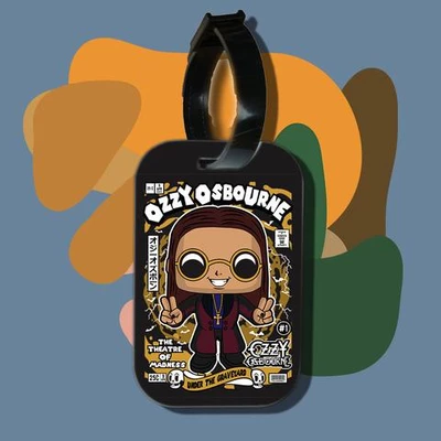 Thẻ hành lý cho túi xách balo du lịch in hình pop culture cartoon series - Ozzy Osbourne (nhiều màu)