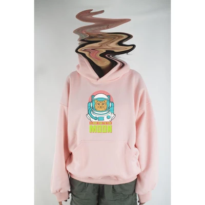Áo hoodie unisex chodole chất liệu hoodie nỉ, đẹp form rộng cho cả nam và nữ in hình độc đáo I love you to the moon