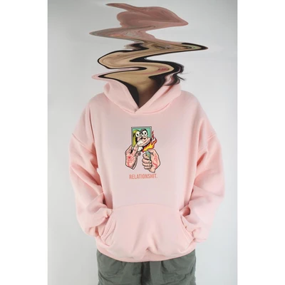Áo hoodie unisex chodole chất liệu hoodie nỉ, đẹp form rộng cho cả nam và nữ in hình độc đáo Relationshit