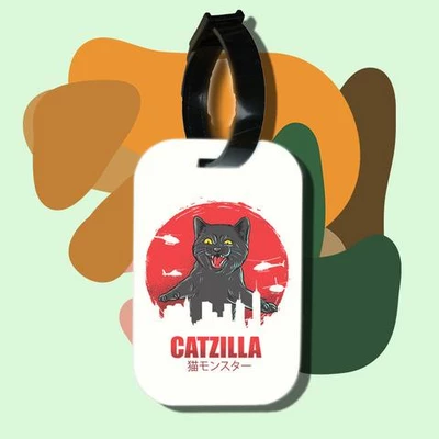 Thẻ hành lý cho túi xách balo du lịch in hình Cat Lover series - Catzilla (nhiều màu)
