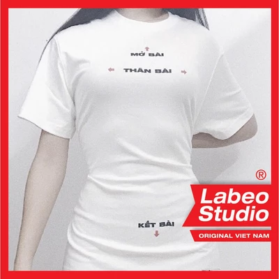 LB27 Áo phông Tập làm văn T shirt Made by Labeo