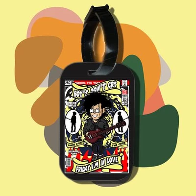 Thẻ hành lý cho túi xách balo du lịch in hình pop culture cartoon series - The Cure - Friday I am in love (nhiều màu)