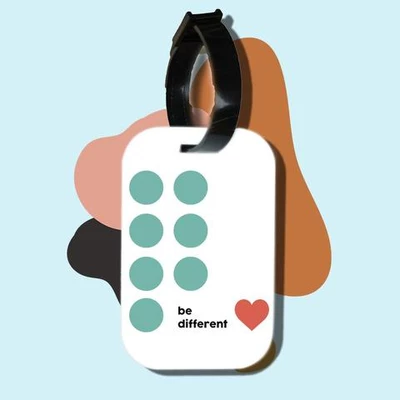 Thẻ hành lý chodole loại tag hành lý làm bằng gỗ ép cán nhựa cao cấp cho túi xách balo du lịch in hình be different