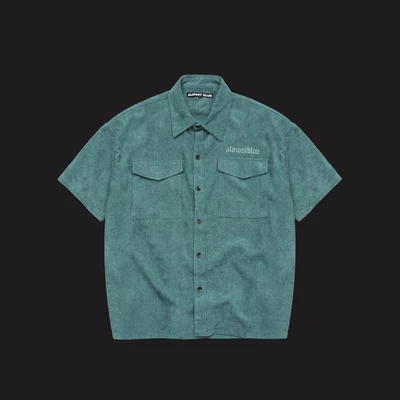 Áo Sơ Mi Nhung Xanh Ngọc Bluko Teal Kate