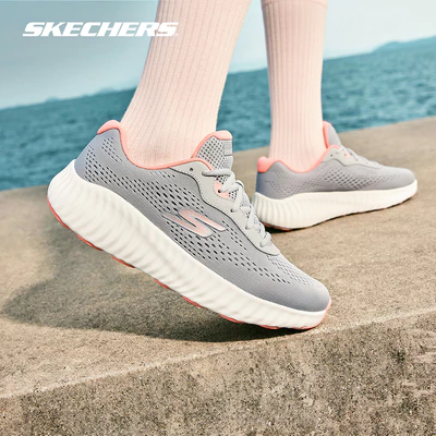 Giày Thể Thao Nữ Skechers Performance Go Run Now-129365-LTGY Air-Cooled Goga Mat