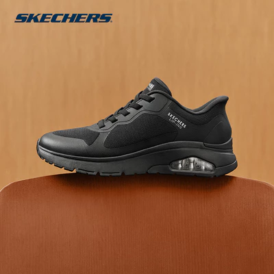 Giày Thể Thao Nam Skechers Slip-ins Street UNO Flex Ez Air Slip-Ins-183312-BBK Memory Foam