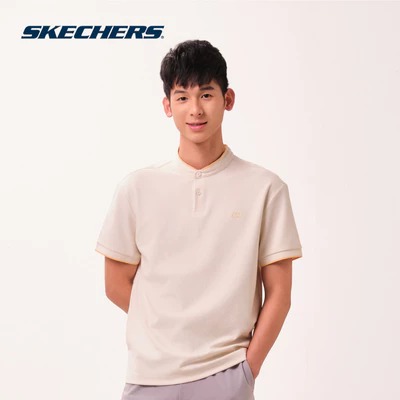 Short Sleeve Polo Nam Skechers Cali Summer Lounge Short Sleeve Polo - SL126M192-008D Online Sale