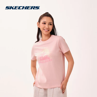 Áo Thun Tay Ngắn Nữ Skechers Cali Summer Iconic Short Sleeve Tee - SL126W163-00F2