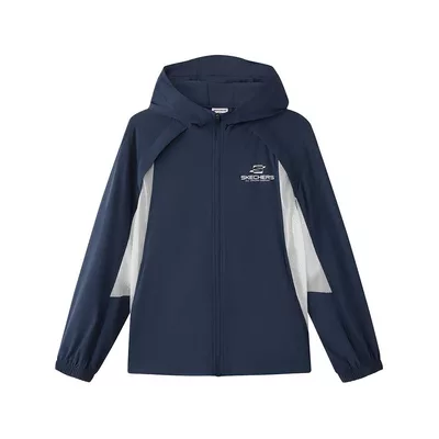 Áo Khoác Có Nón Bé Trai Skechers Runners Club Performance Hooded Jacket - P226B050-002Z