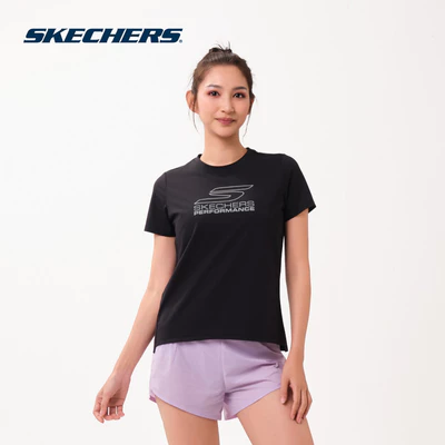 Áo Thun Tay Ngắn Nữ Skechers Running Performance Short Sleeve Tee - SP126W021-0018